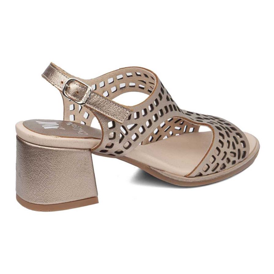 Callaghan 29213 Kibow Hakken Sandalen Dames Goud | NLLSZMP